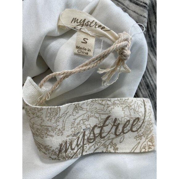 Mystree Block Panel Pull On Maxi Skirt Womens Small Patchwork Flowy Neutral NEW - Picture 4 of 7